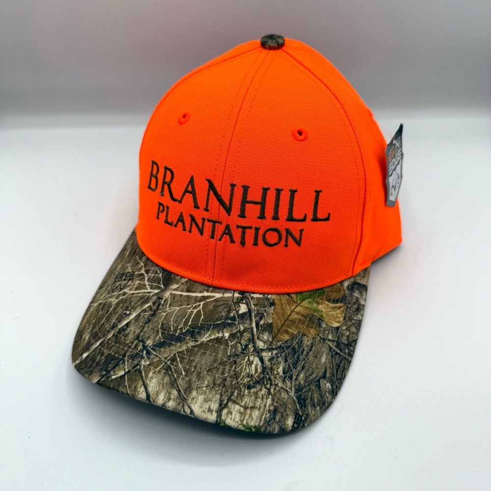 Branhill Plantation Hunting Club Denton, GA Real Tree Edge Orange Camo Hat